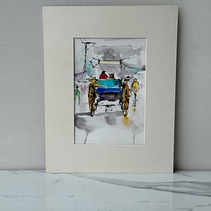 Iconic Lahori Tonga Thematic Painting