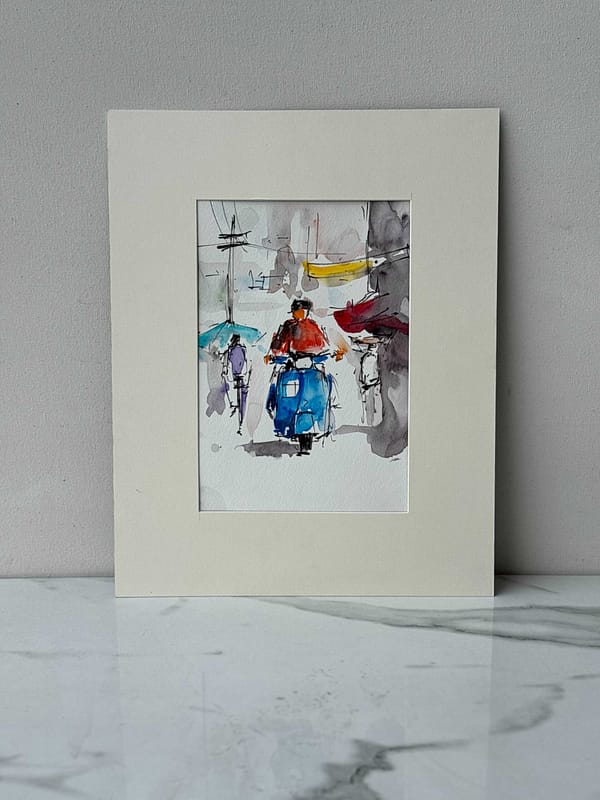TravelArty Let's Go Hanoi - Rolled Canvas Art